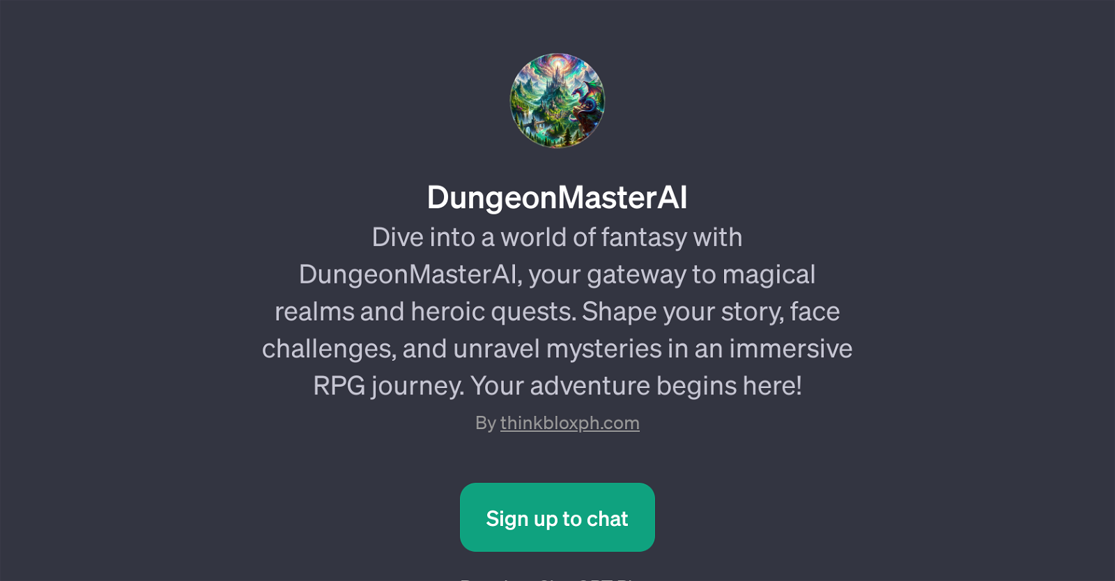 DungeonMasterAI website