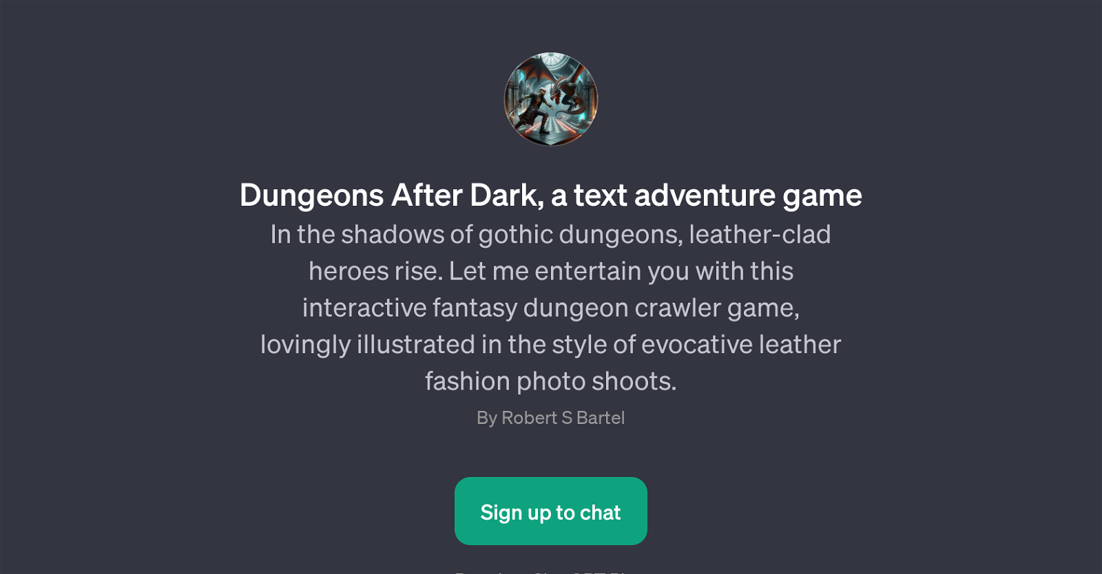Dungeons After Dark website