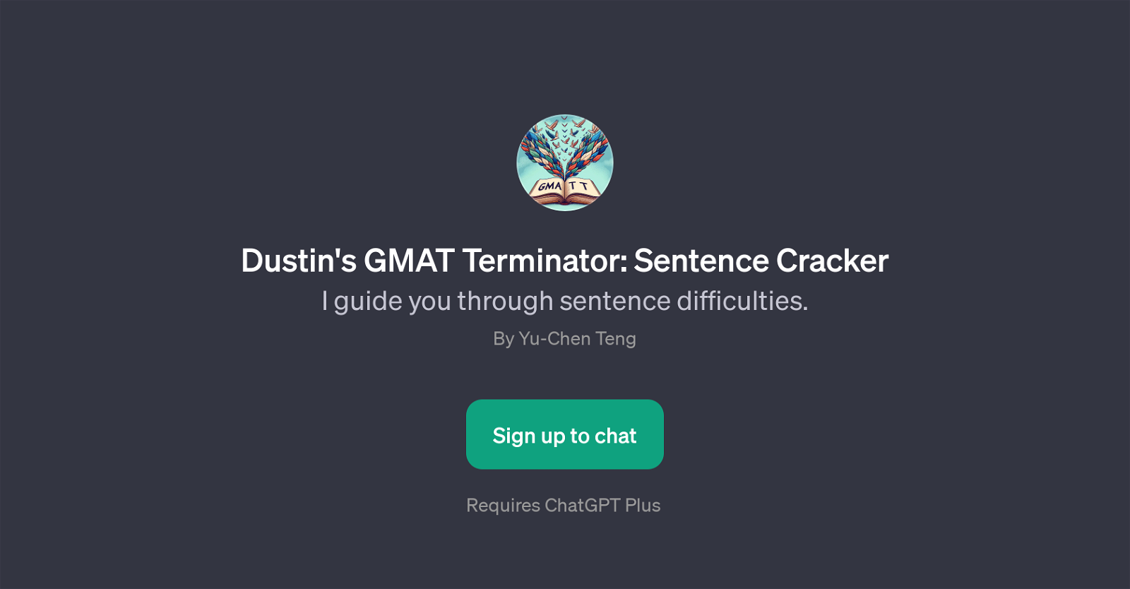 Dustin's GMAT Terminator: Sentence Cracker website