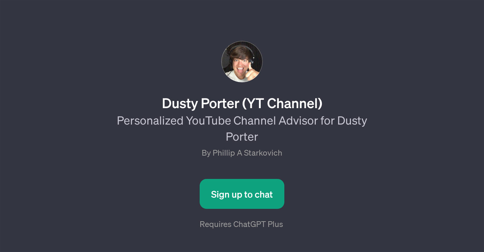 Dusty Porter (YT Channel) website