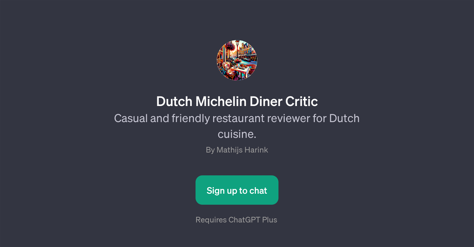 Dutch Michelin Diner Critic website