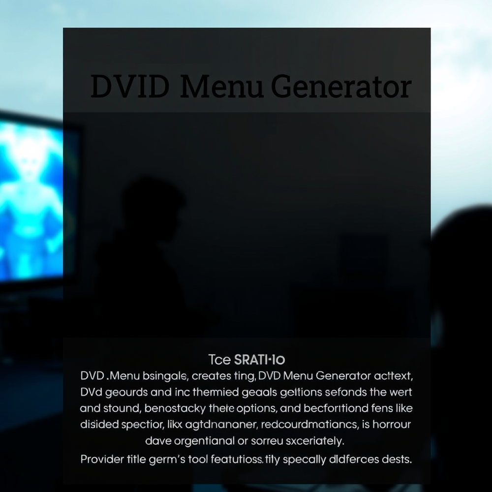 DVD Menu Generator website