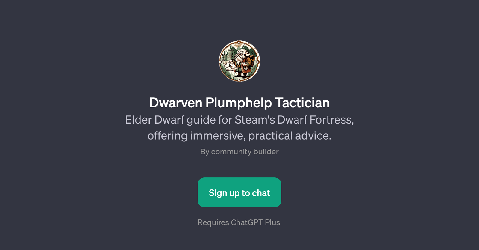 Dwarven Plumphelp Tactician website