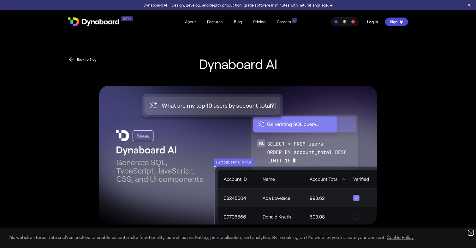 Dynaboard AI website