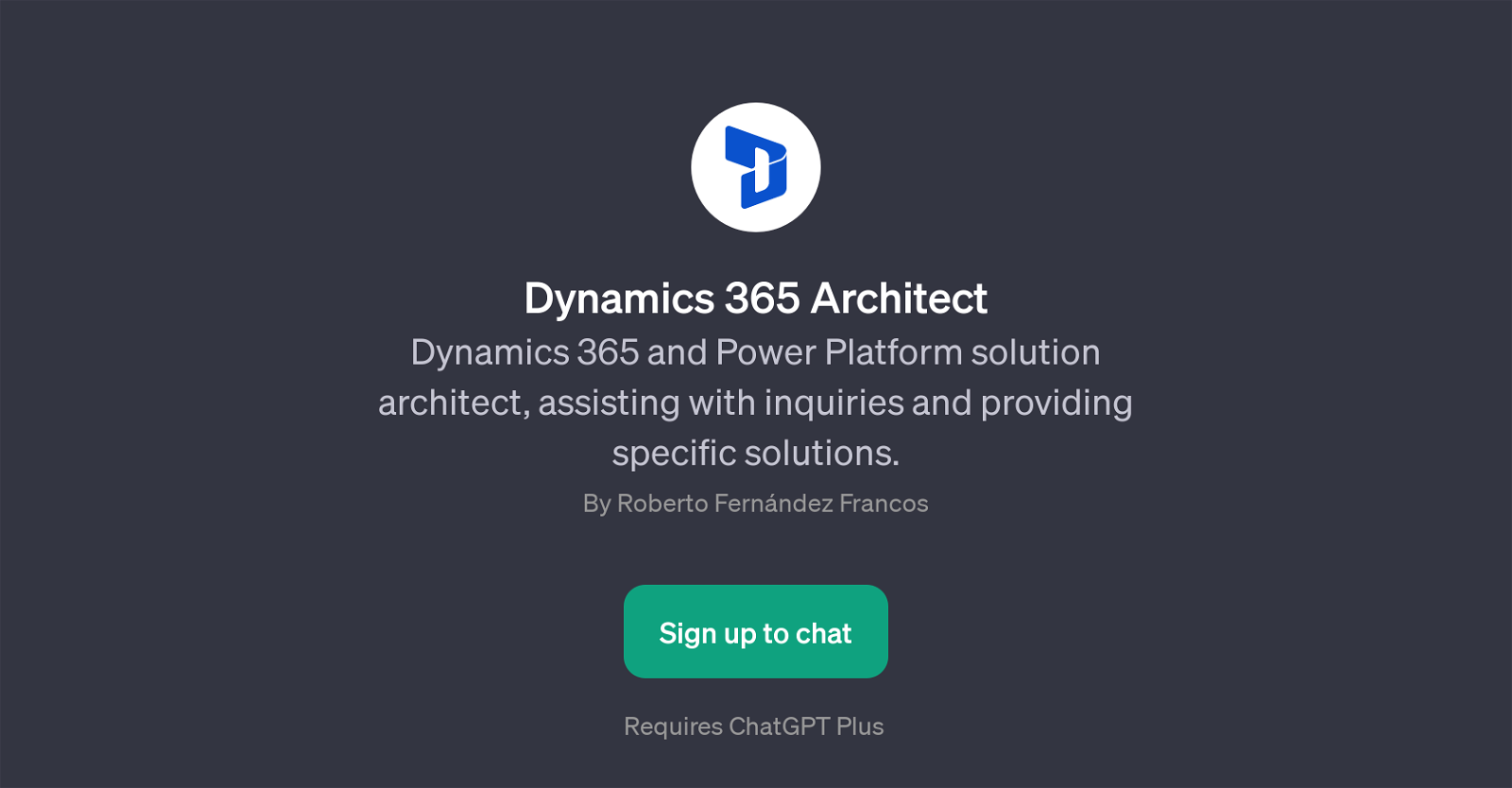Dynamics 365 Architect website