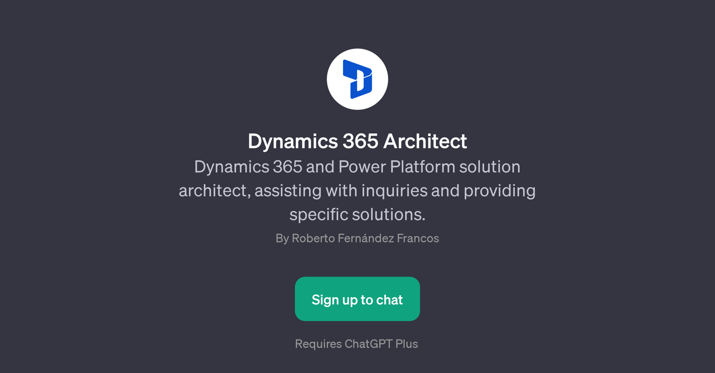 Dynamics 365 Architect website