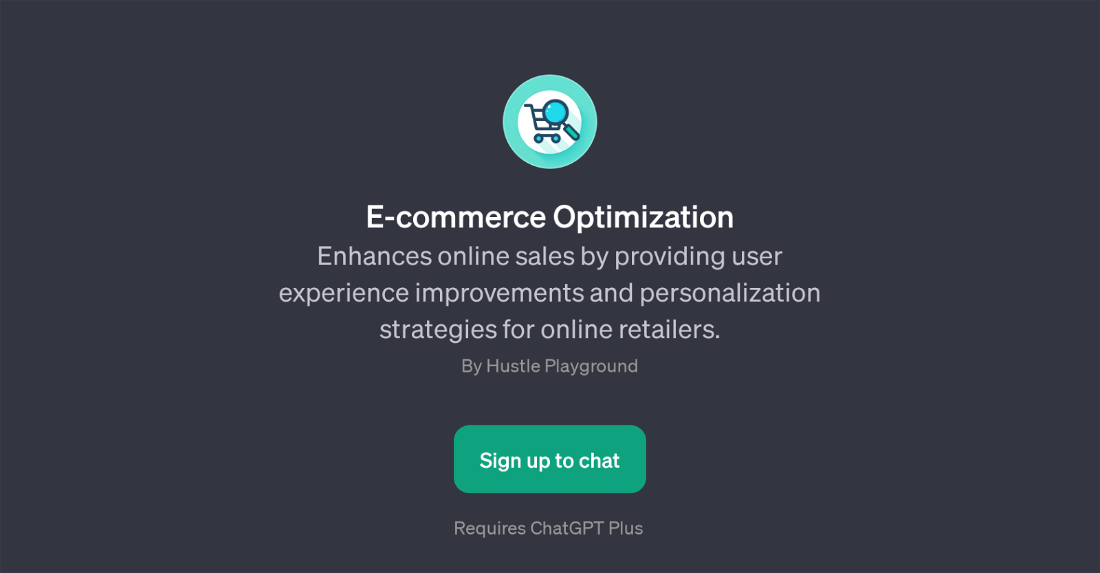 E-commerce Optimization GPT website