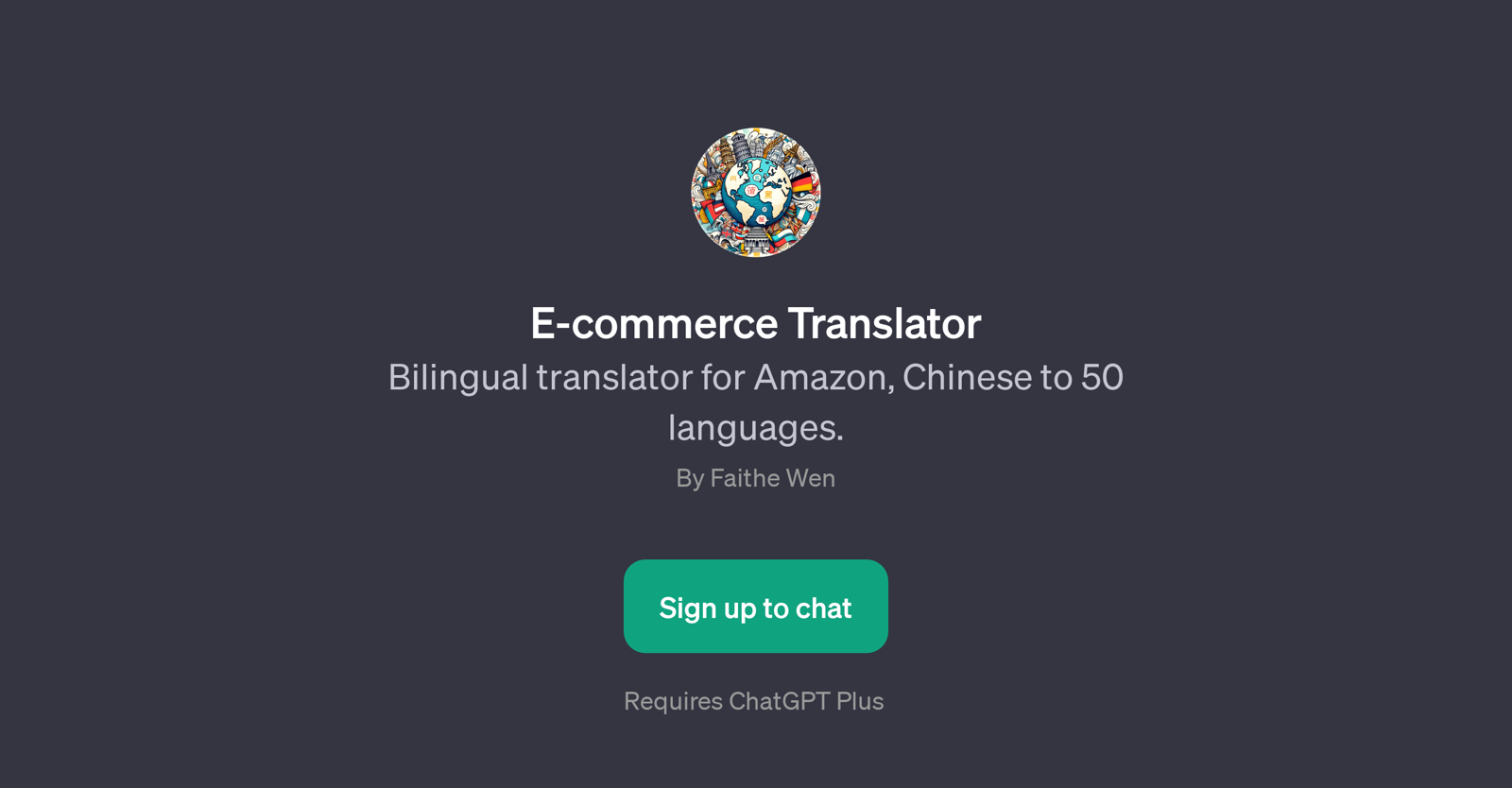 E-commerce Translator website