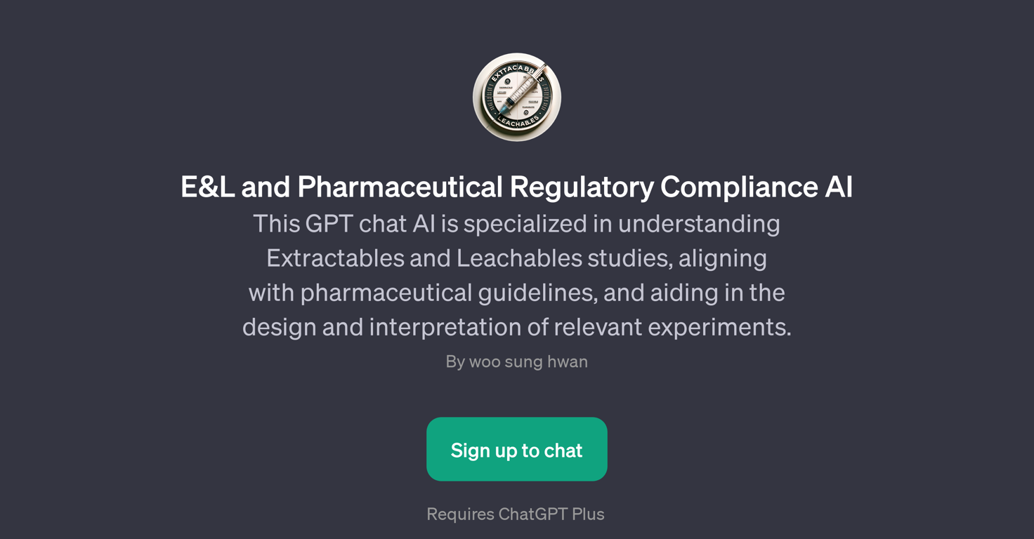 E&L and Pharmaceutical Regulatory Compliance AI website