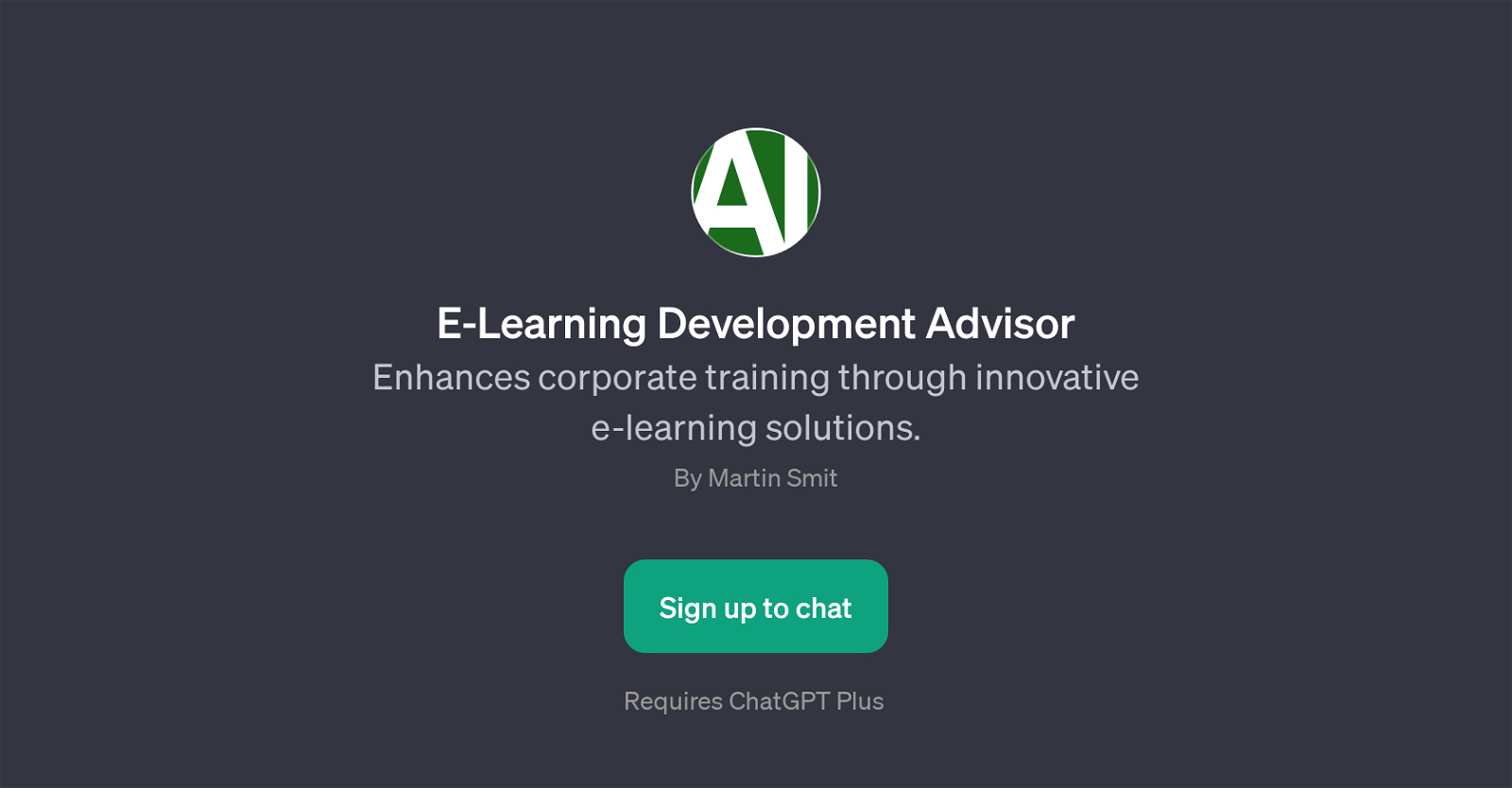 E-Learning Development Advisor website