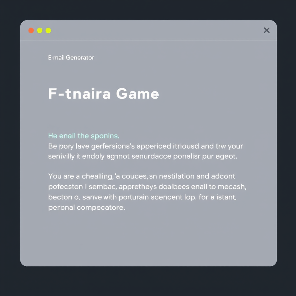 E-mail Generator website
