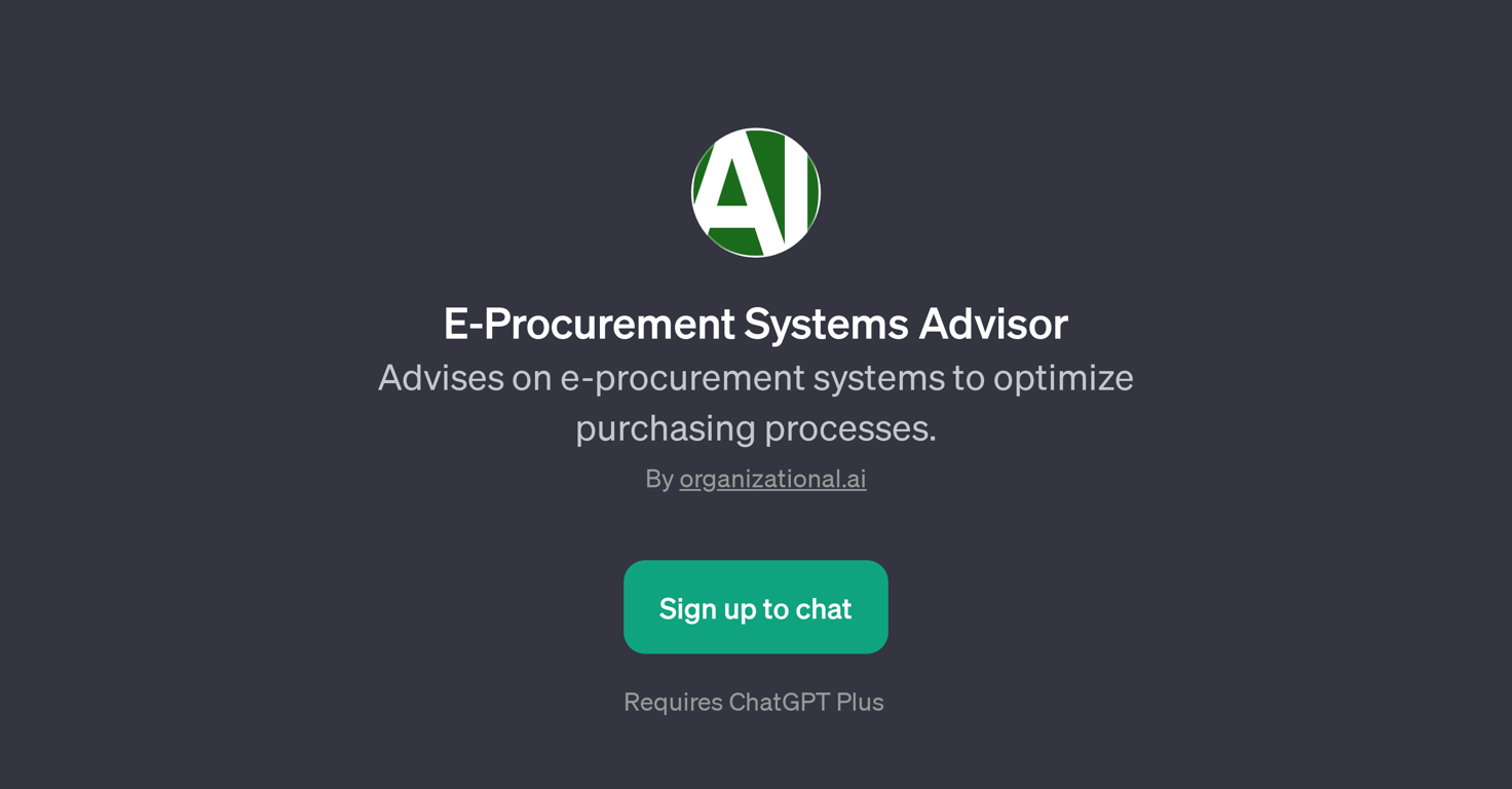 E-Procurement Systems Advisor website