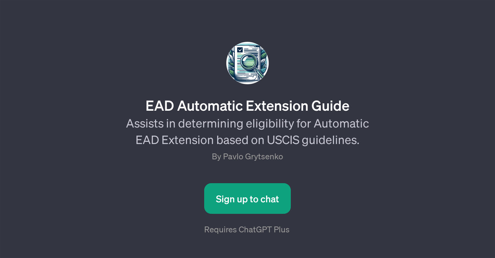 EAD Automatic Extension Guide website