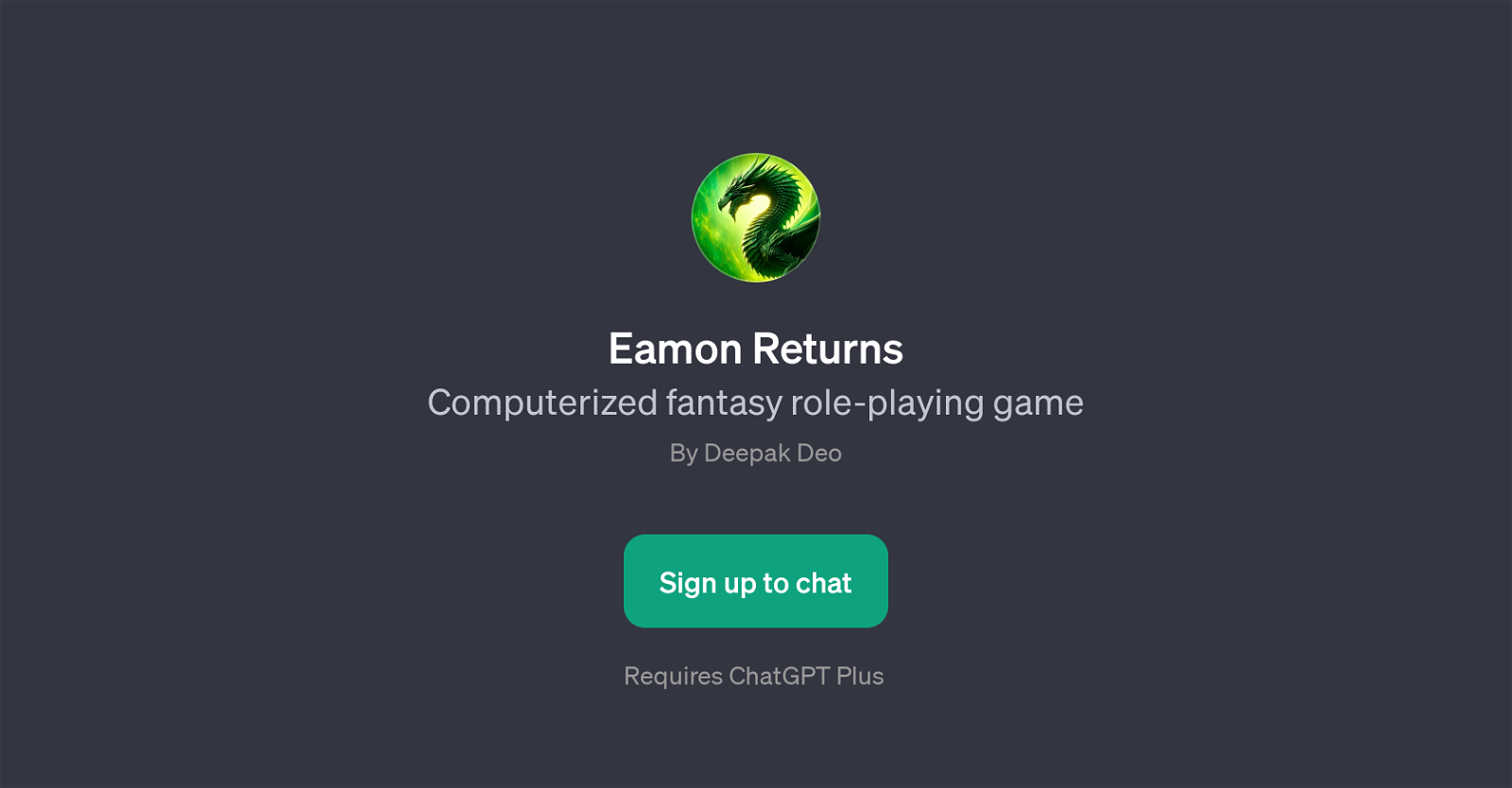 Eamon Returns website