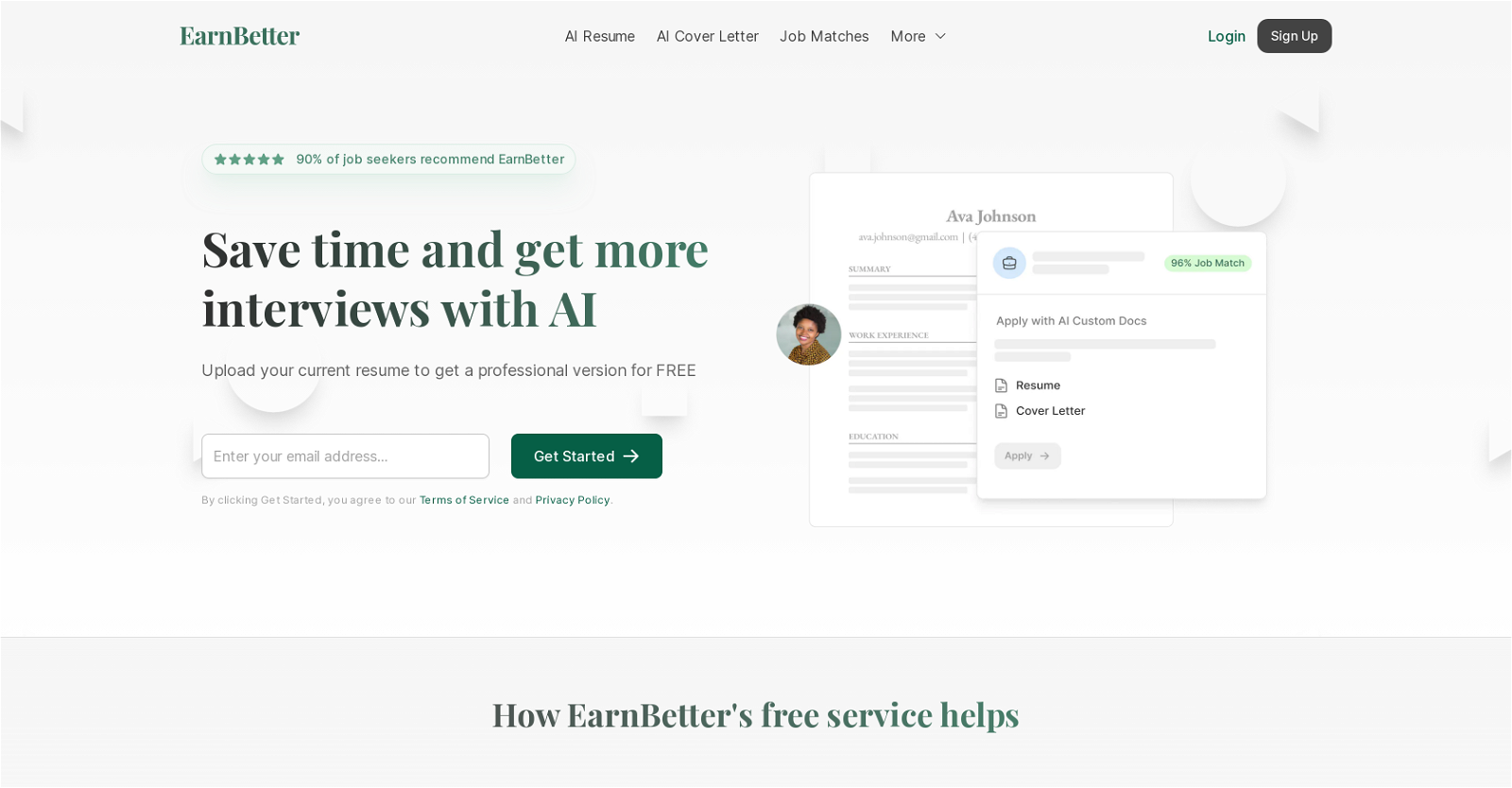 EarnBetter website