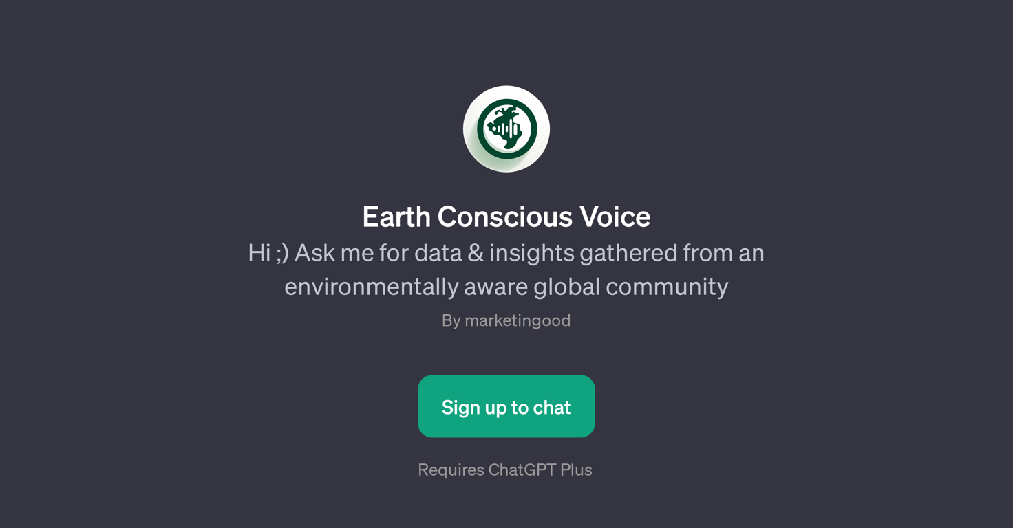 Earth Conscious Voice website