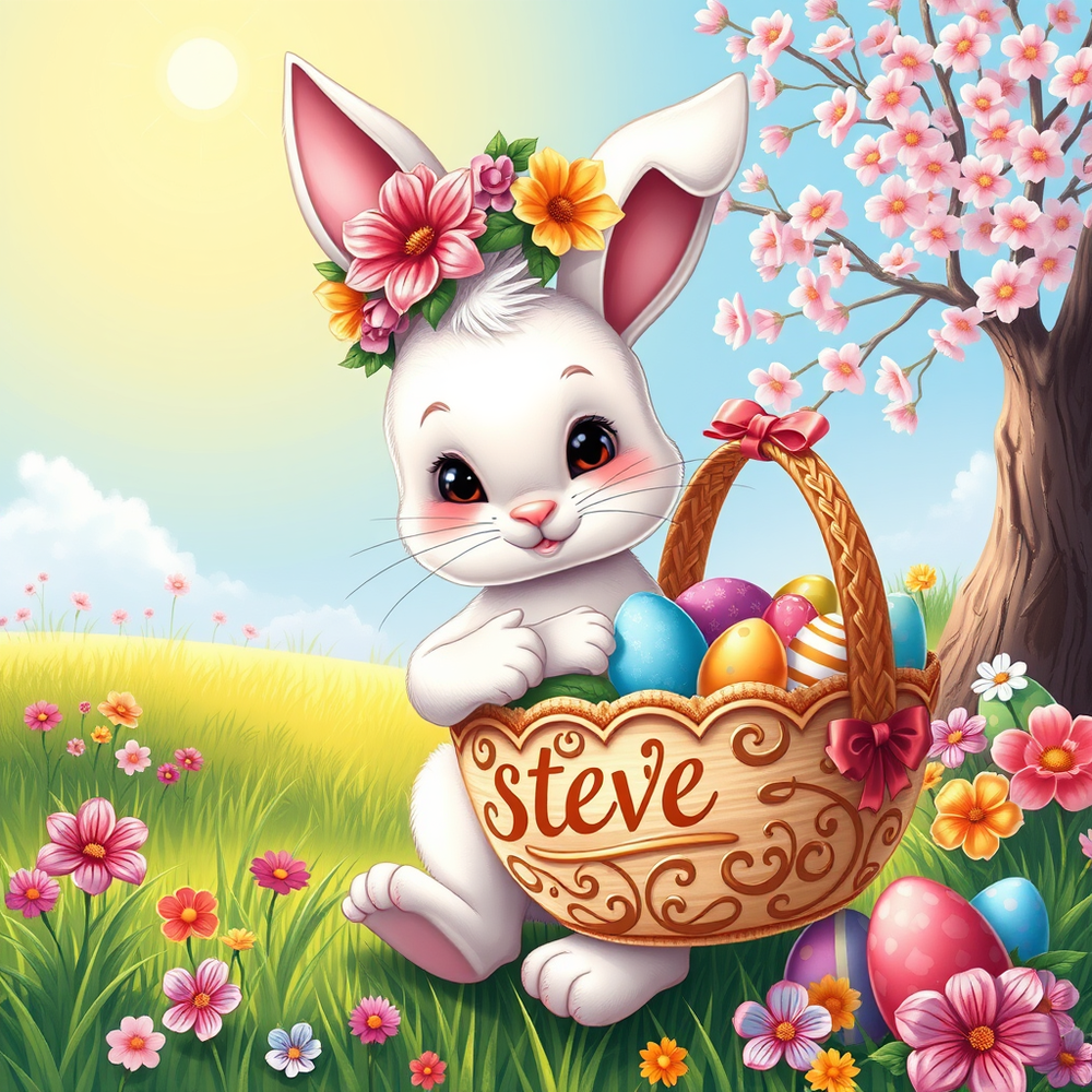 Easter card with your name. website