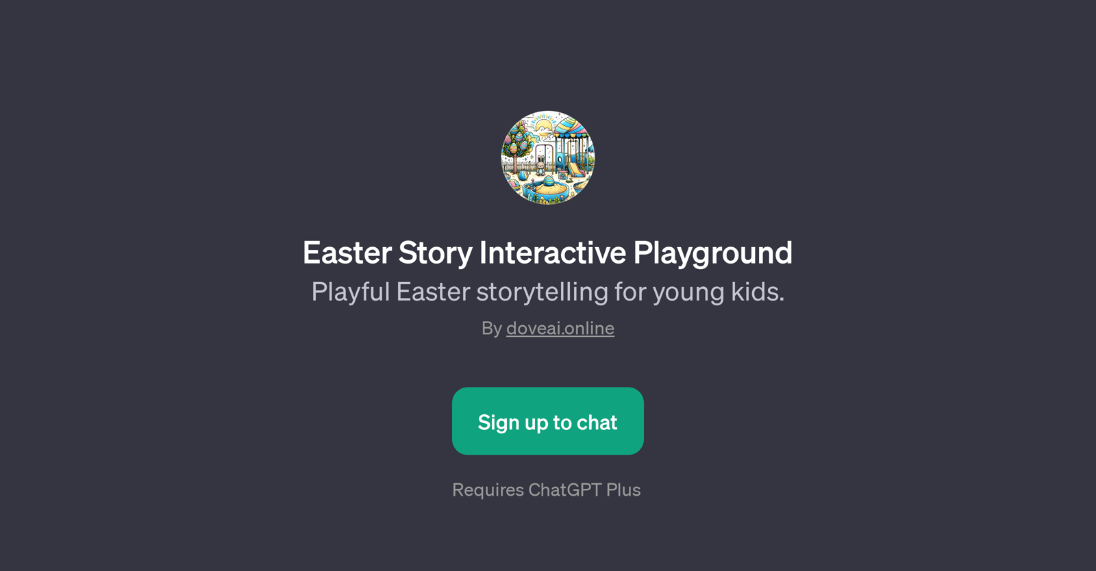 Easter Story Interactive Playground website