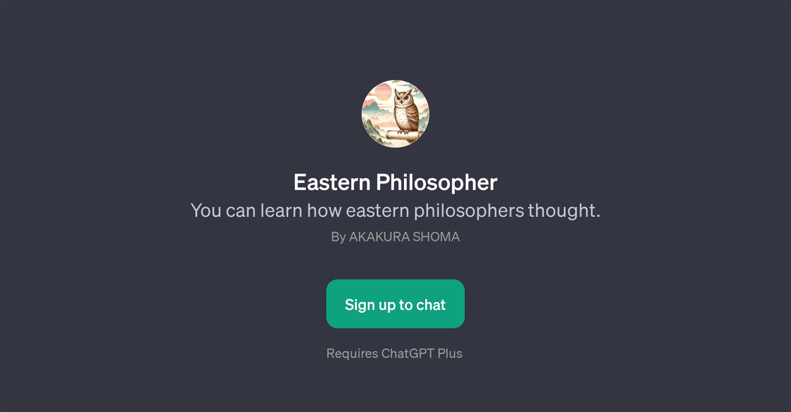 Eastern Philosopher website