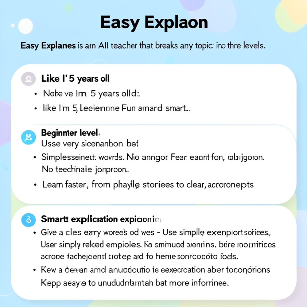 Easy Explain website