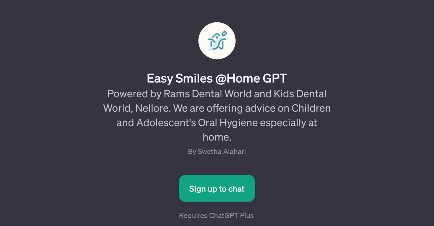 Easy Smiles @Home GPT website