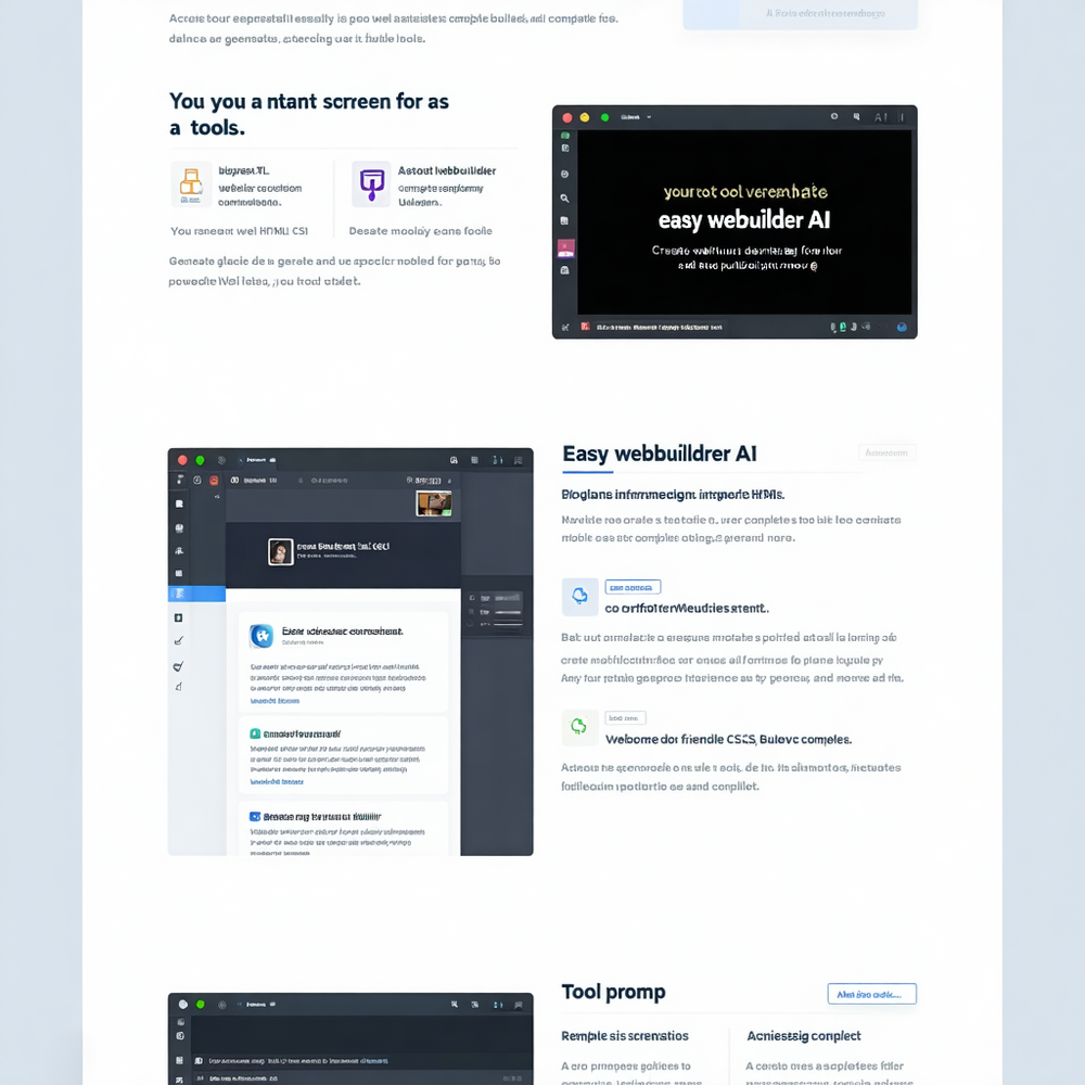 Easy WebBuilder AI website