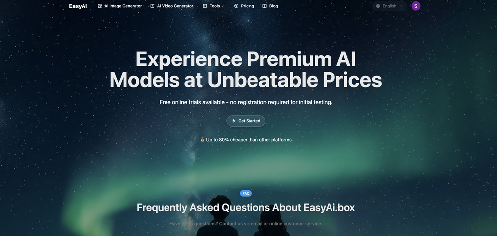 EasyAI | Image Generator website