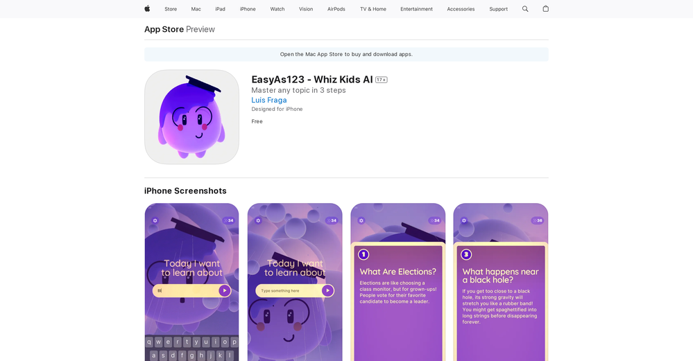 EasyAs123 website