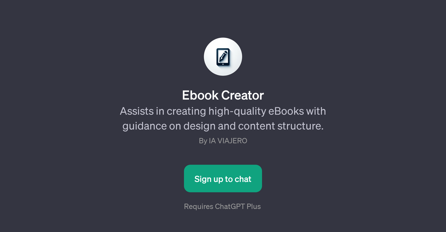 Ebook Creator website