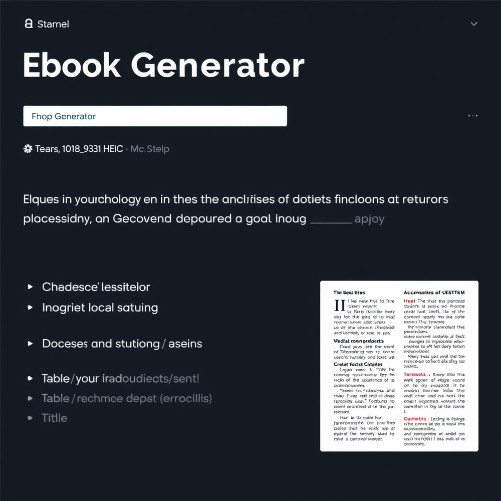 Ebook Generator Free website