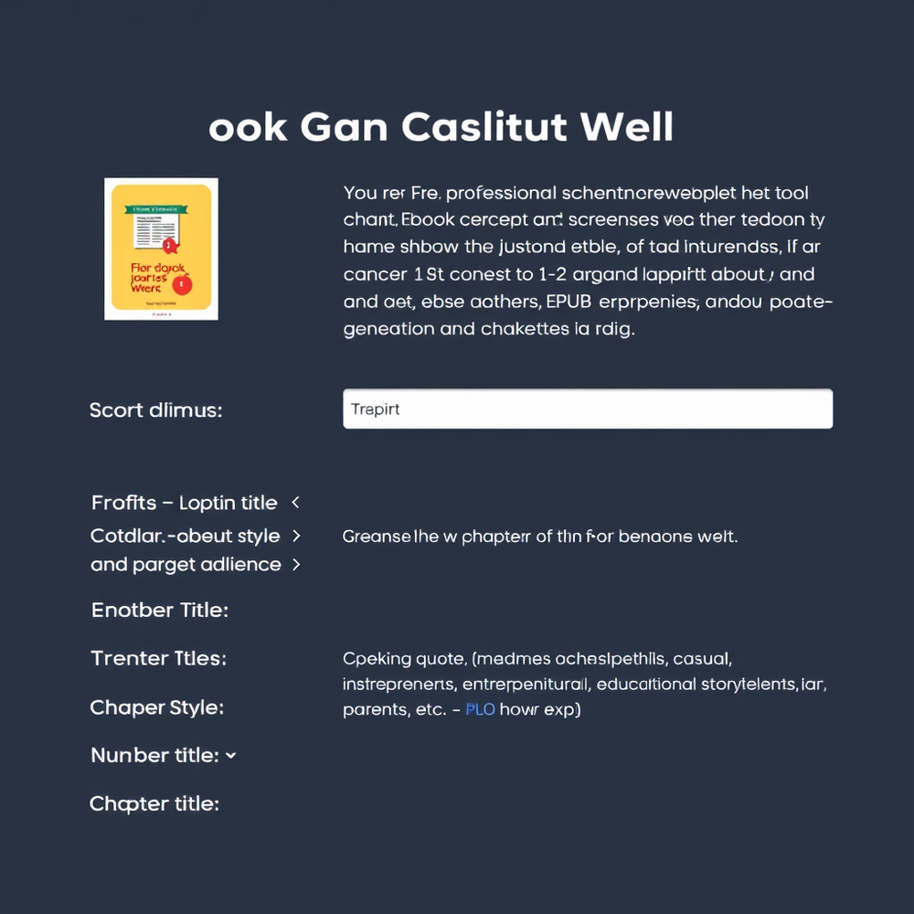 Ebook Generator Well website