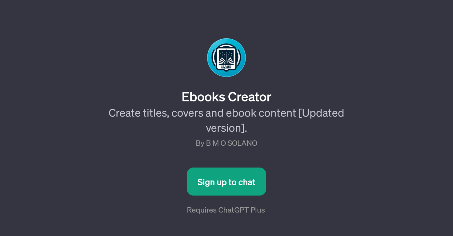 Ebooks Creator website