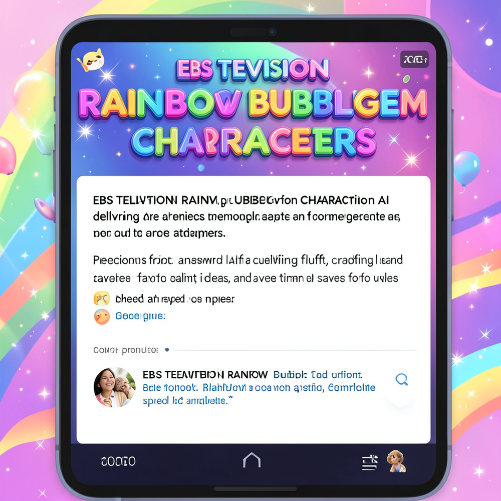 EBS TELEVISION RAINBOW BUBBLEGEM CHARACTERS. website