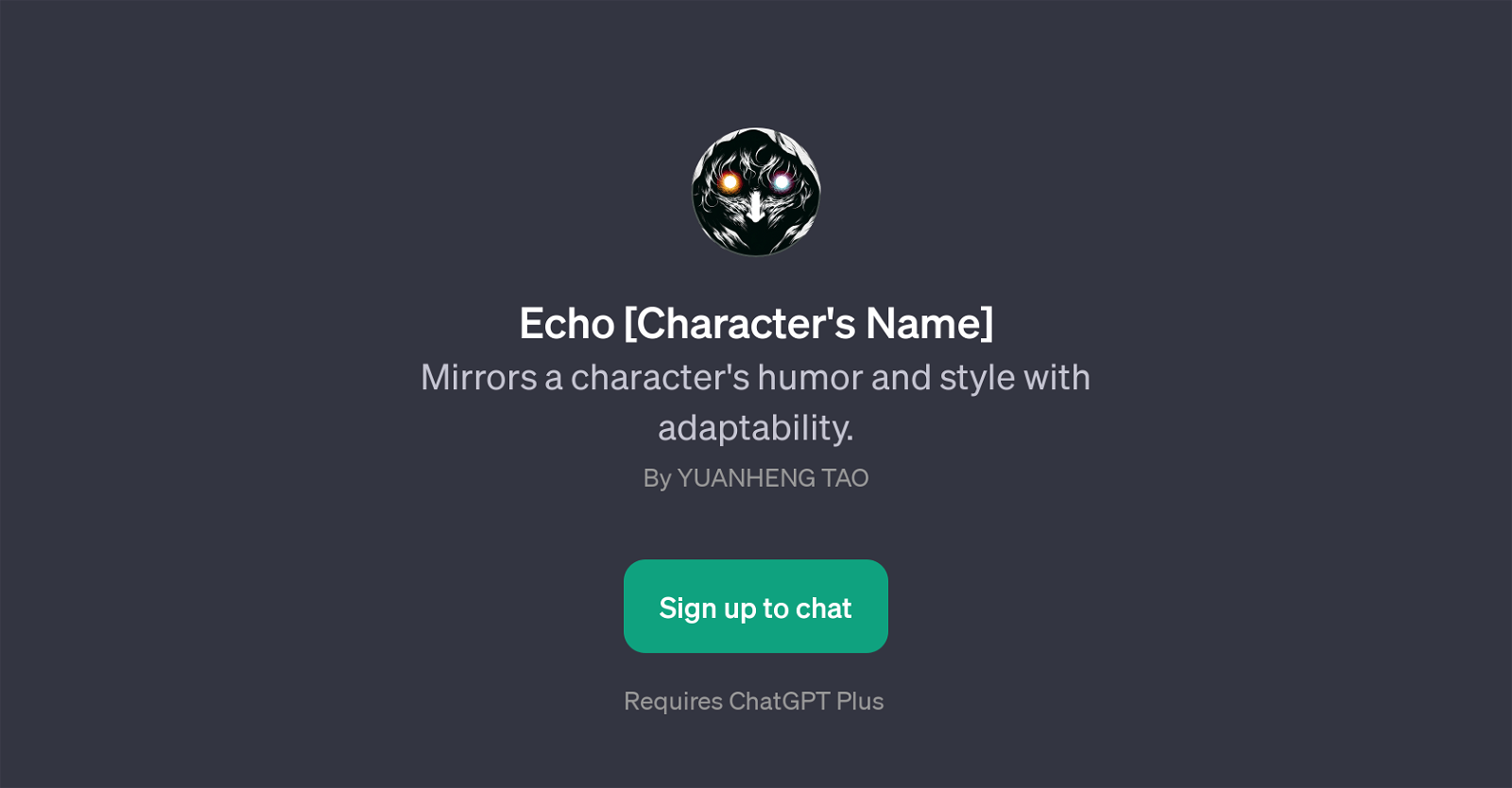 Echo [Character's Name] website