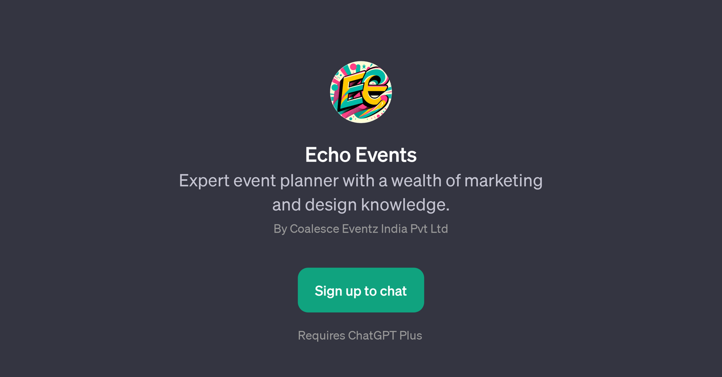 Echo Events website
