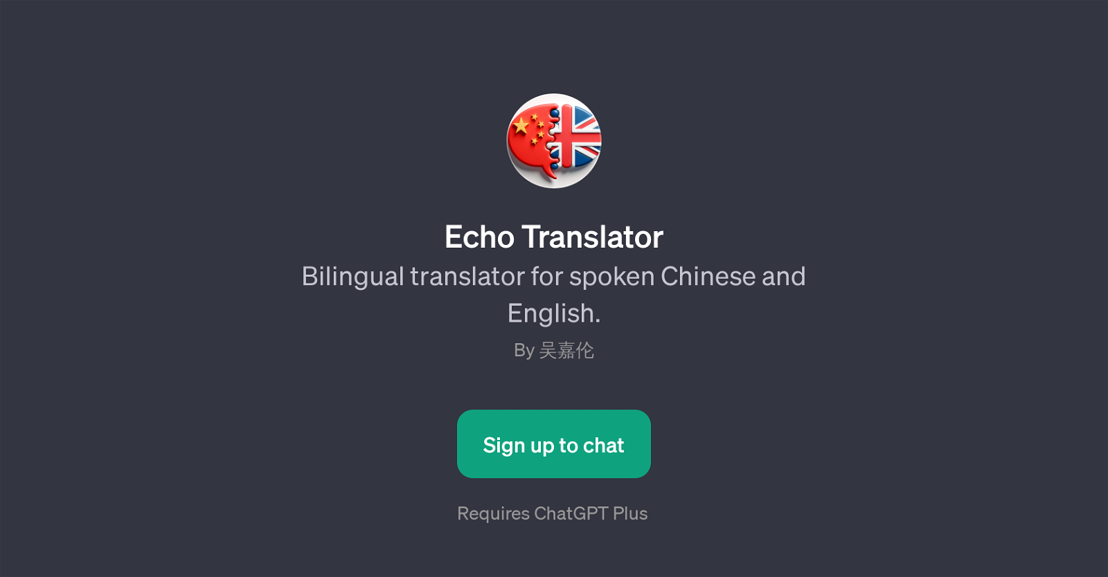 Echo Translator website