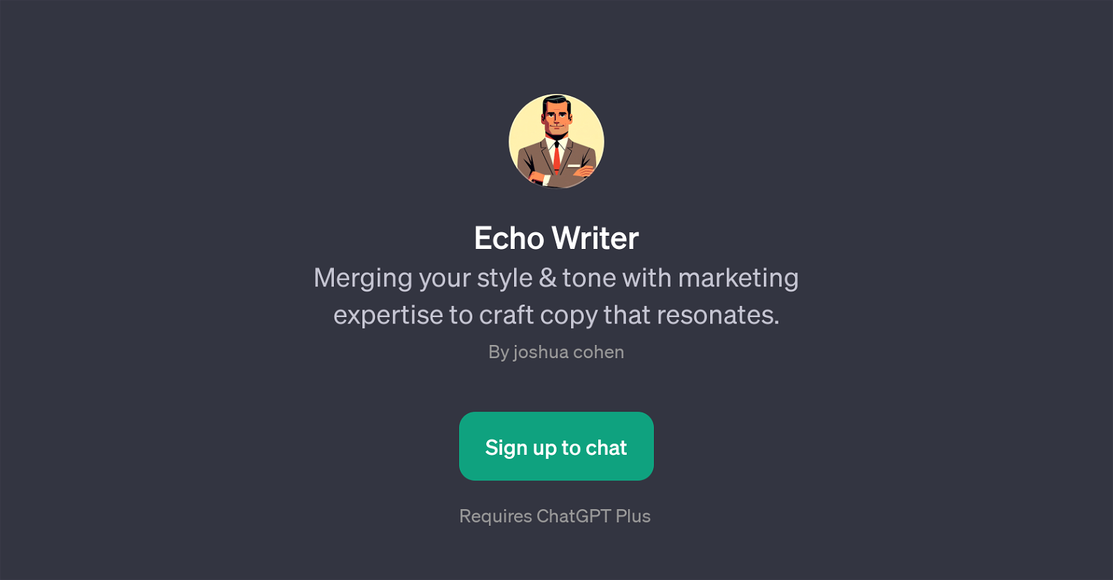 Echo Writer website