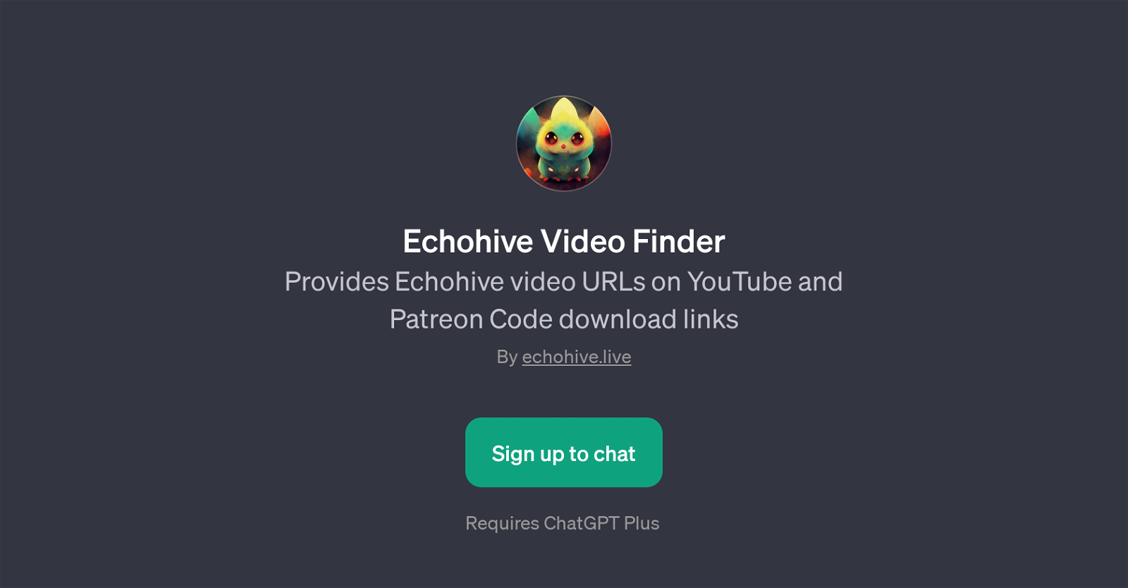 Echohive Video Finder website