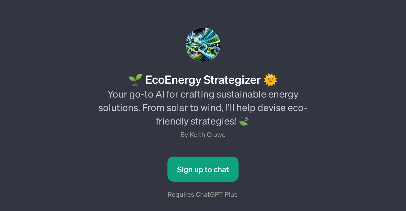 EcoEnergy Strategizer website