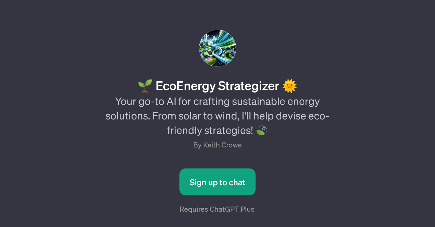 EcoEnergy Strategizer website