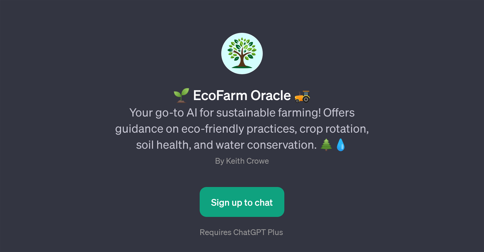EcoFarm Oracle website
