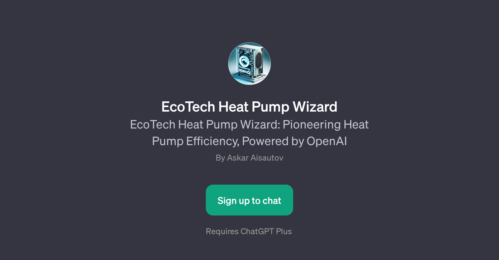 EcoTech Heat Pump Wizard website