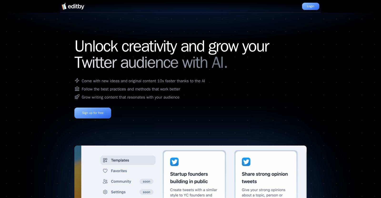 Editby And 20 Other AI Tools For Tweeting