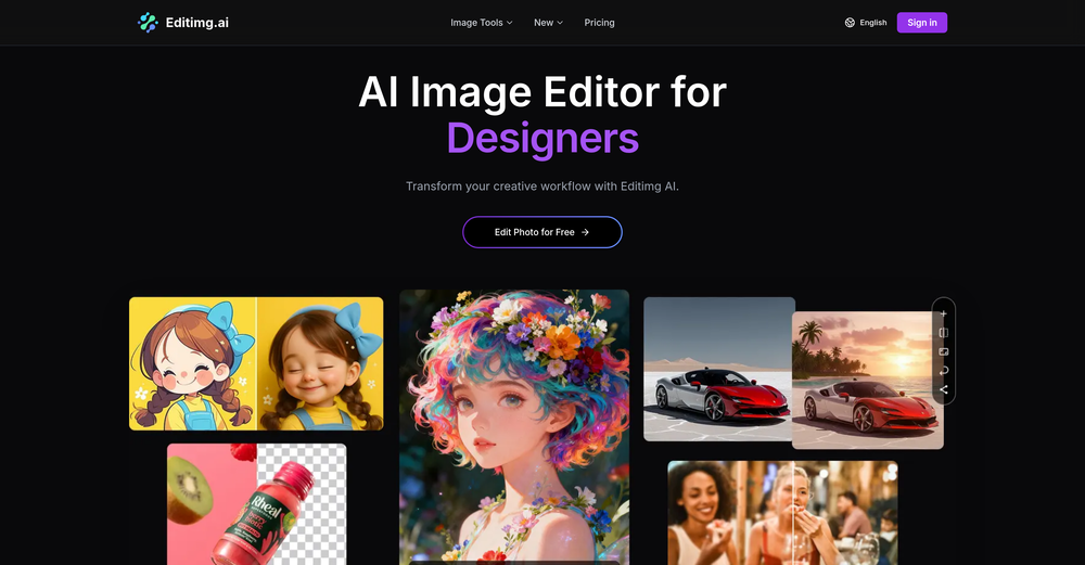 Editimg AI website