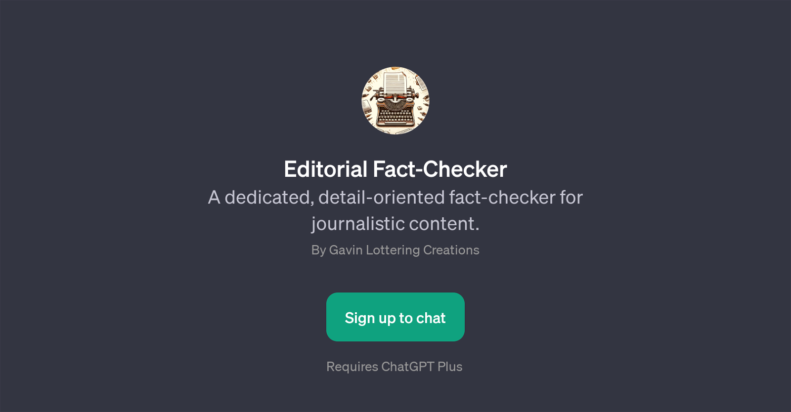 Editorial Fact-Checker website