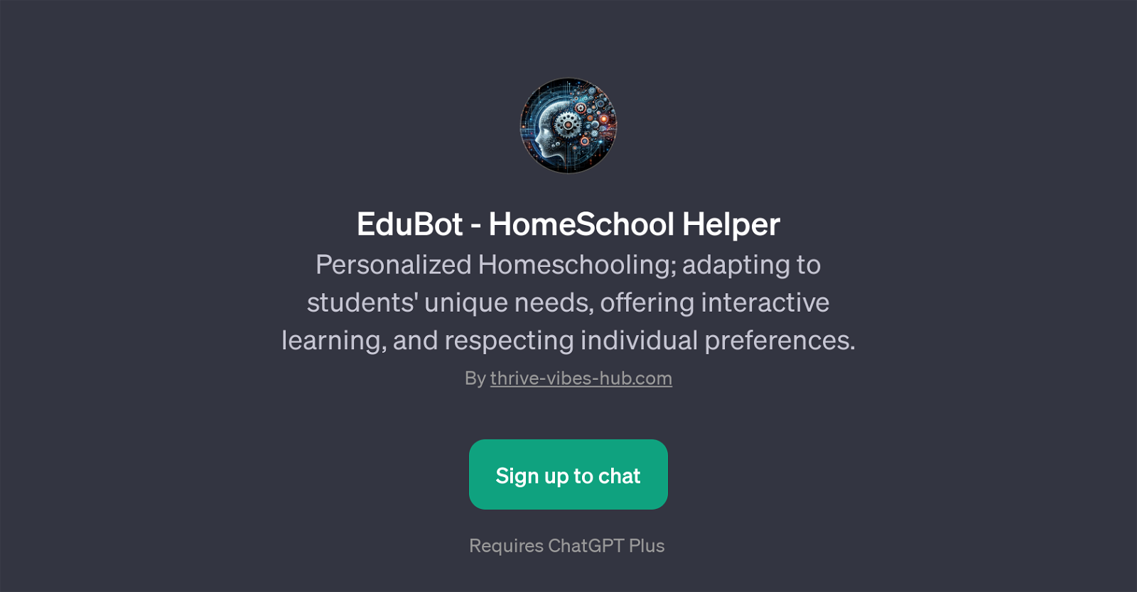 EduBot - HomeSchool Helper website
