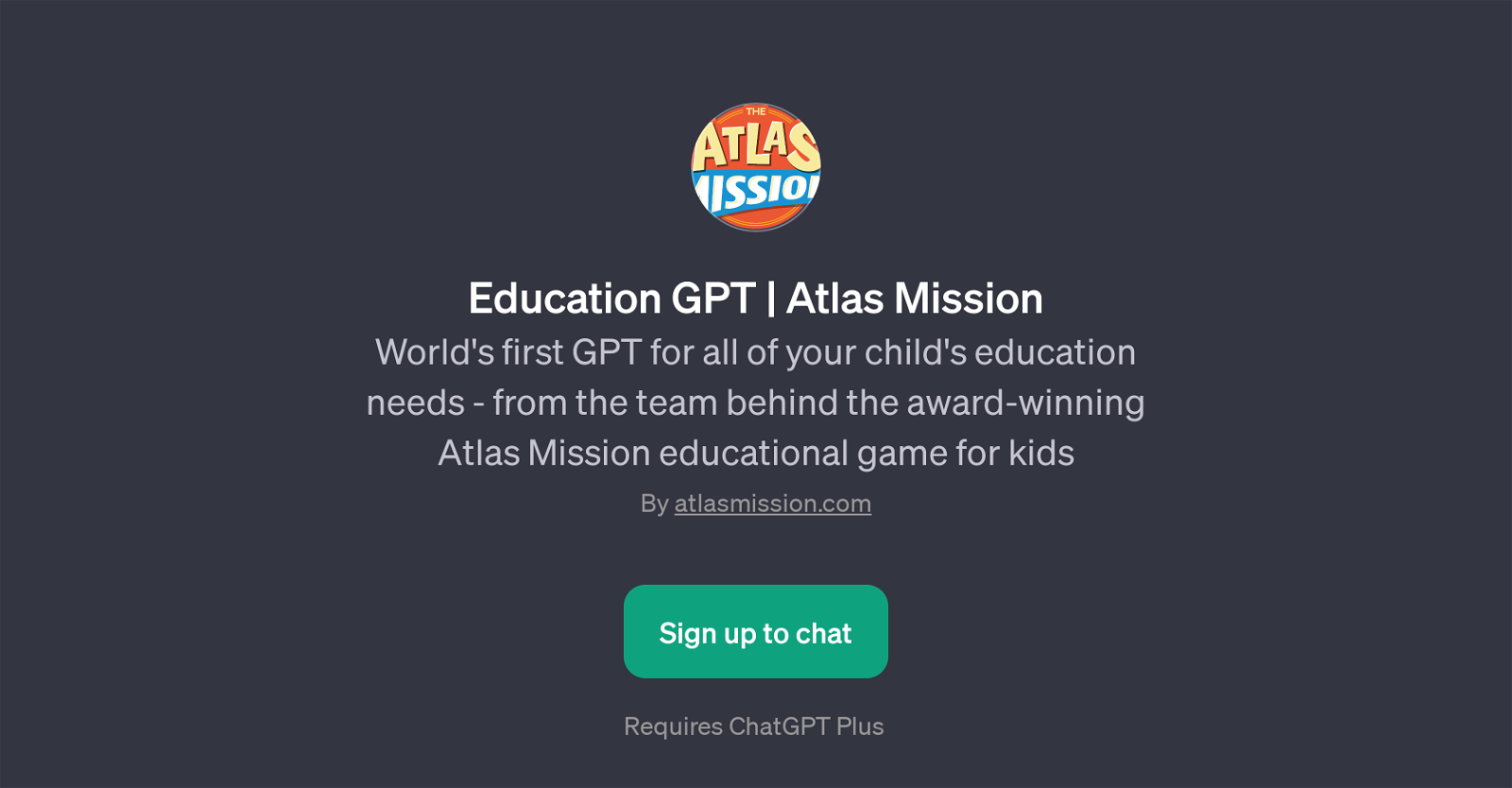 Education GPT | Atlas Mission website