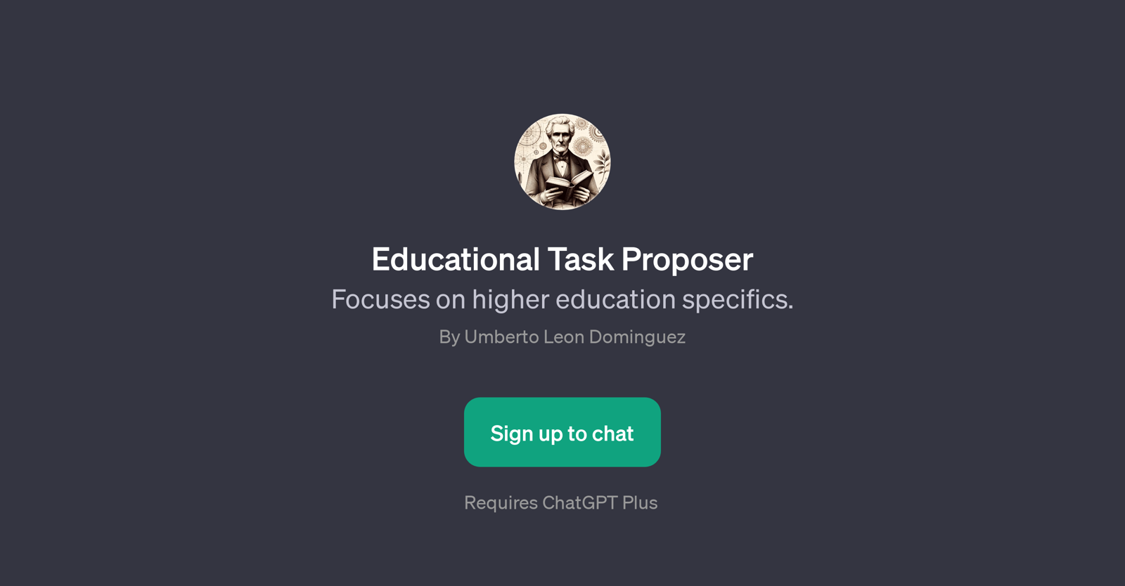 Educational Task Proposer website