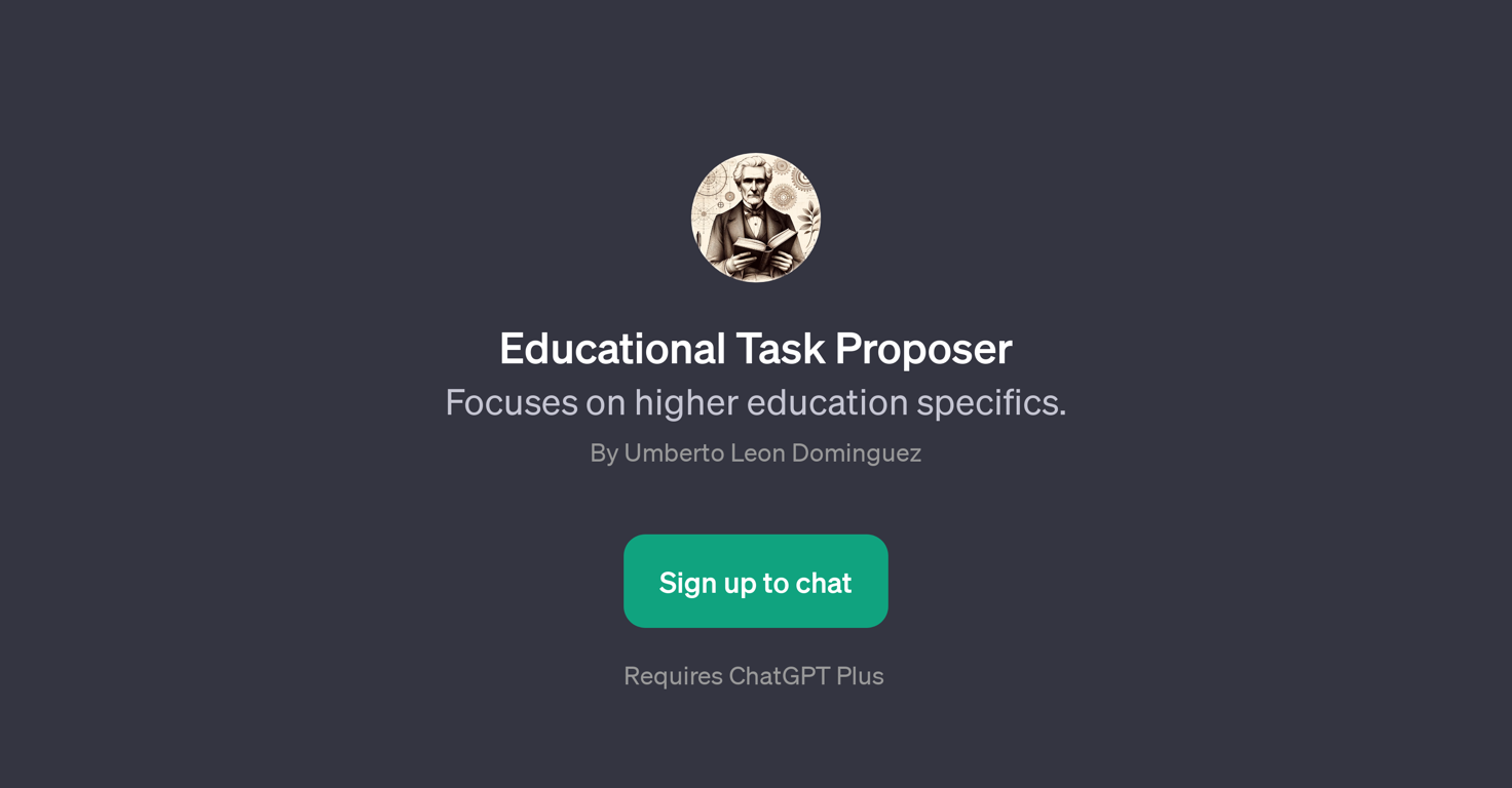 Educational Task Proposer website