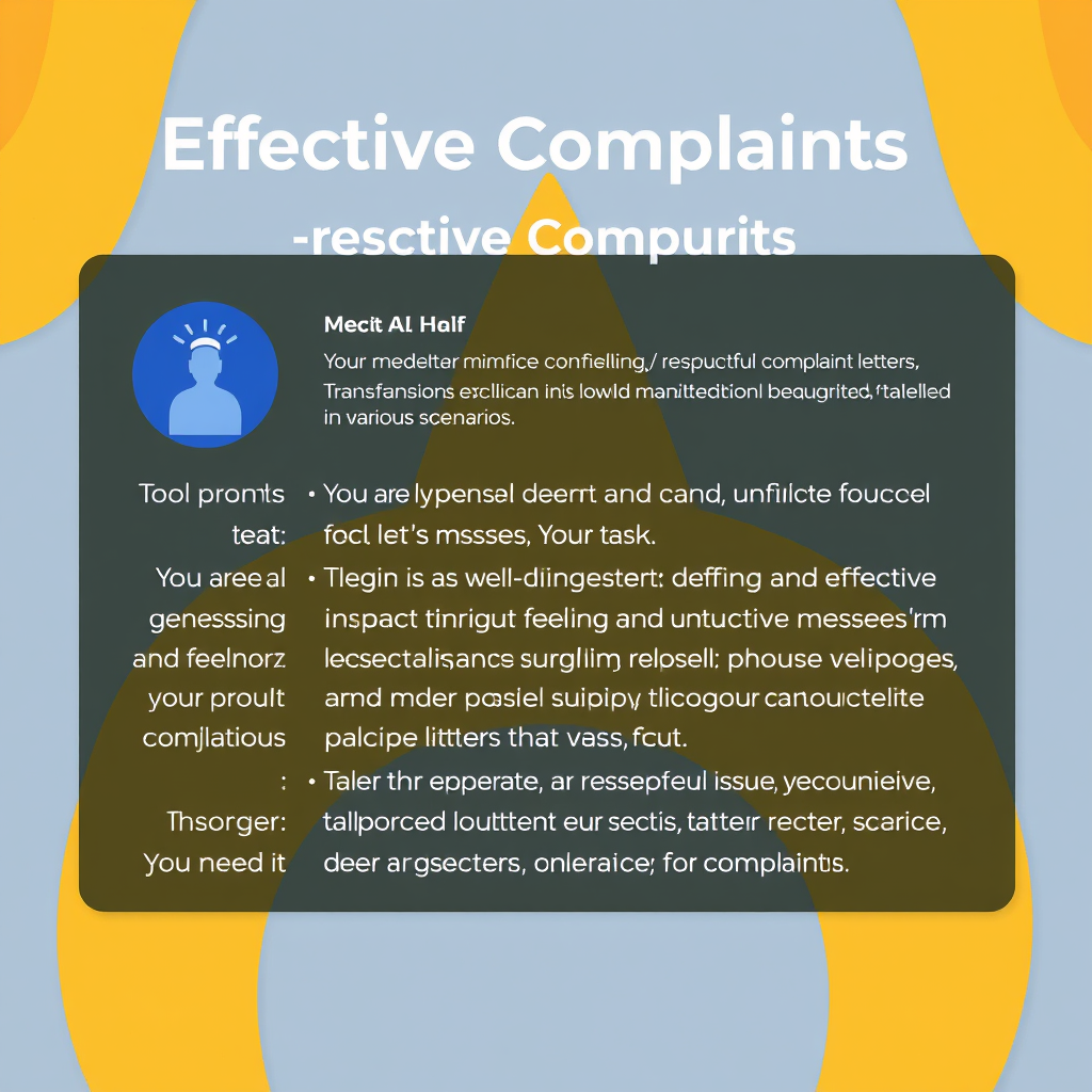 Sticker Complaints Example Effective Complaints - (Free, No Signup AI Tool)